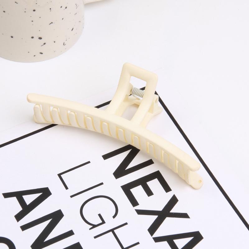 Matte einfarbige Einlinien-Greifklemme, einfache Haiklemme für den Hinterkopf, Koreanische Haarspange, Haarnadel Haarschmuck