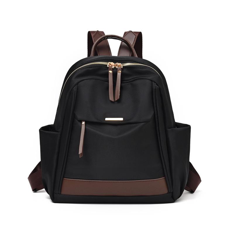 

2026 New Women s Backpack Lightweight Leisure Travel Backpack Nylon Simple Commuter Student School Bag чёрный