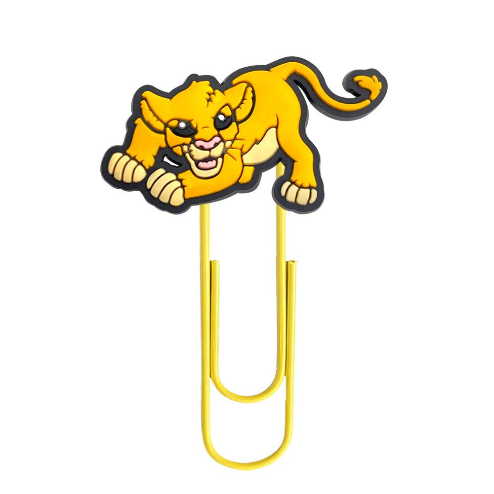 Colorful Lion King Cartoon Paperclip Bookmark for DIY & Office