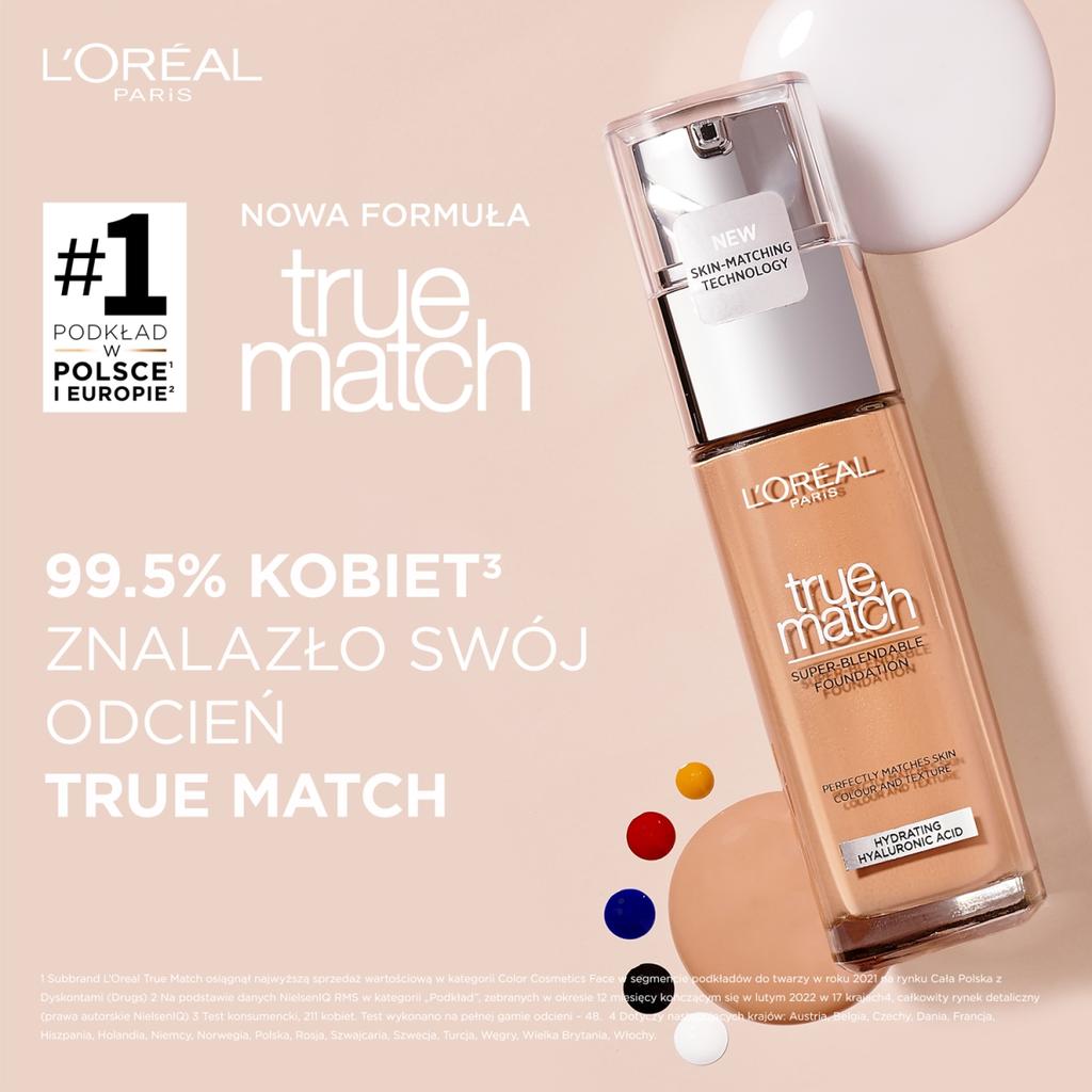 Loreal True Match Face Foundation - 1.R/1.C COOL UNDERTONE 30ml