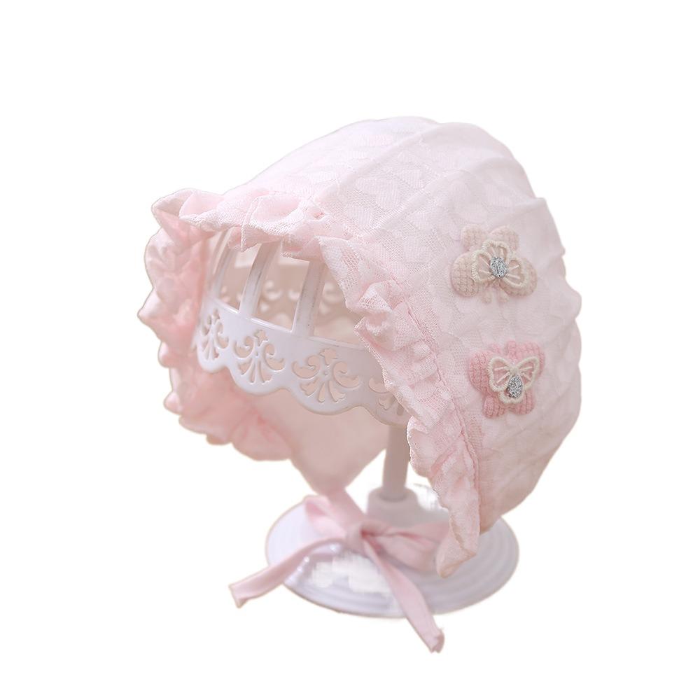 Lace Newborn Bonnets 0-12M Adjustable Sun Hat 2025 Infant Bonnet for Baby Girl