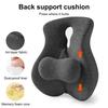 Back Support Cushion Memory Foam Lumbar Support Cushion Adjustable Slider for Office Chair Computer Desk Chair