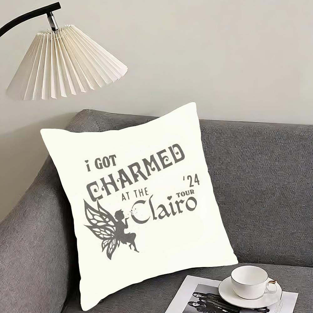 Charm Singer C-Clairo Cushion Cover Pillowcase Ultra Soft Skin Friendly Fabric Cloud Like Comfort & Concealed Zipper