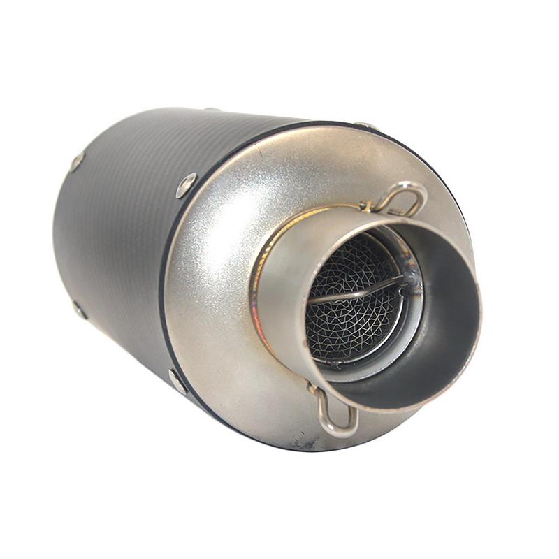 51/60mm Motorradrohr SC Auspuff mit DB-Killer Motorrad Auspuffrohr Schalldämpfer Kohlefaser GP-Projekt Auspuffrohr Dropship