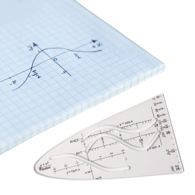 Parabel-Schablone, Parabel-Schablone für Schüler, Büro, Malerei, Parabel-Schablone, Mathematik-Kurven-Vorlage, Parabel-Lineal