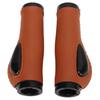 Artificial Leather Bicycle Grips Liquid Silicone Palm Pad Shock Absorption Handlebar Cover for Bike Accessories Brown