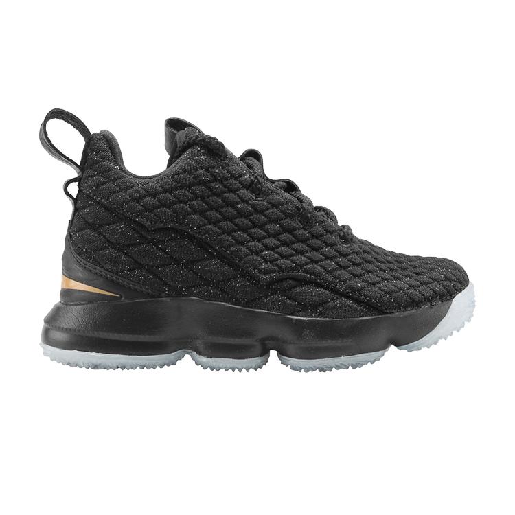 

Детские кроссовки Nike Lebron 15 PS Black Metallic Gold 922812-006