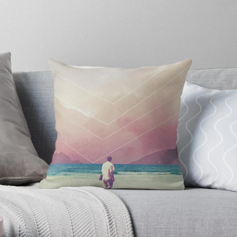 Royal blue yellow gray ink printing linen pillowcase sofa cushion cover home decoration can be customized for you 40x40 50x50