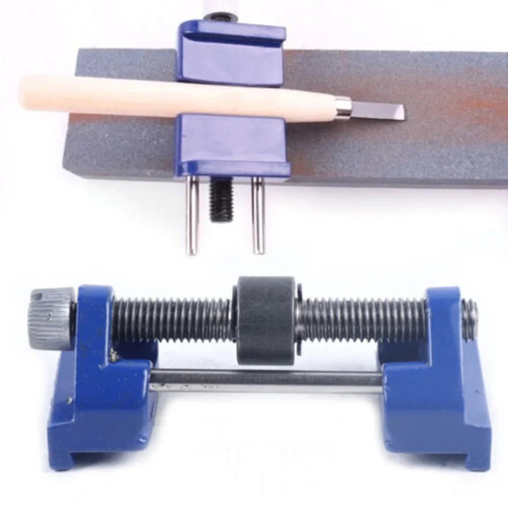 CNCEST Metal Honing Guide Jig Fit for Sharpening Wood Plain Chisel Plane Planers Blade Manual Tool Adjustable Clamping Width