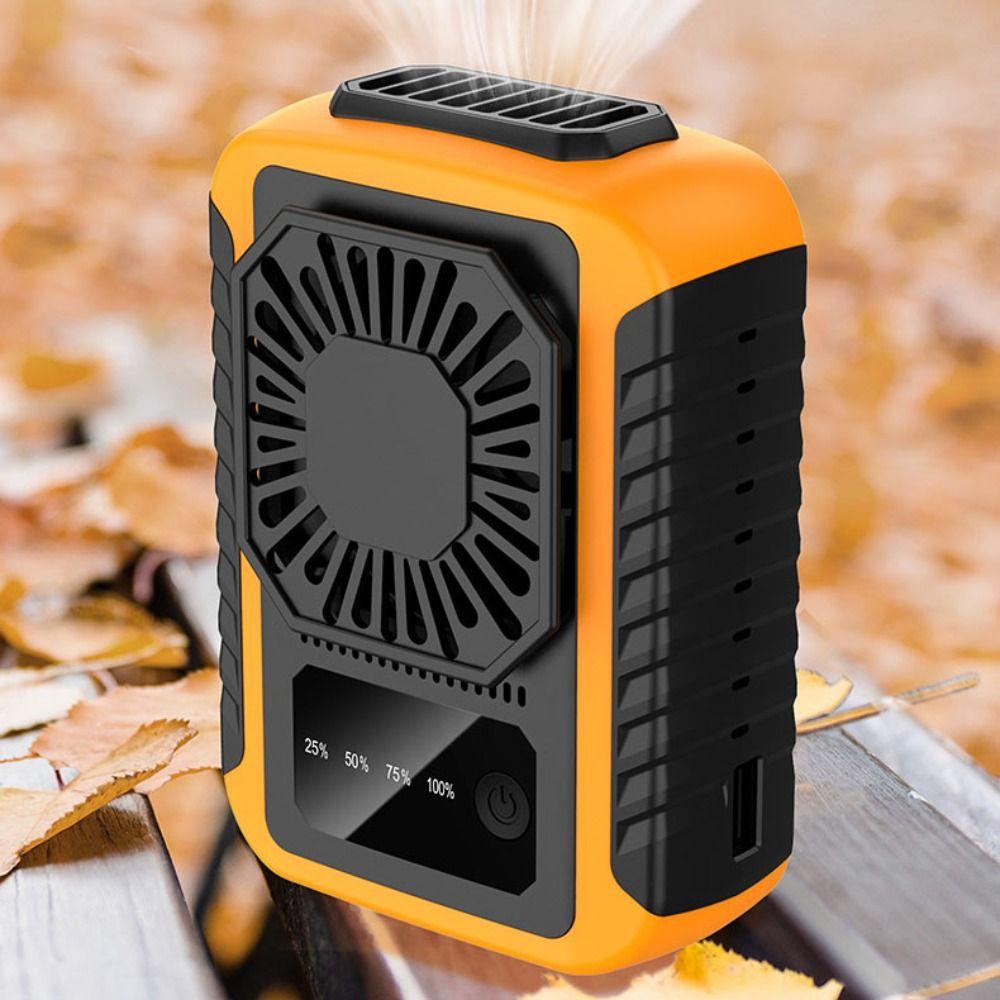 Adjustable Speed Neck Hanging Fan Handheld Portable Waist Fan  Outdoor Work