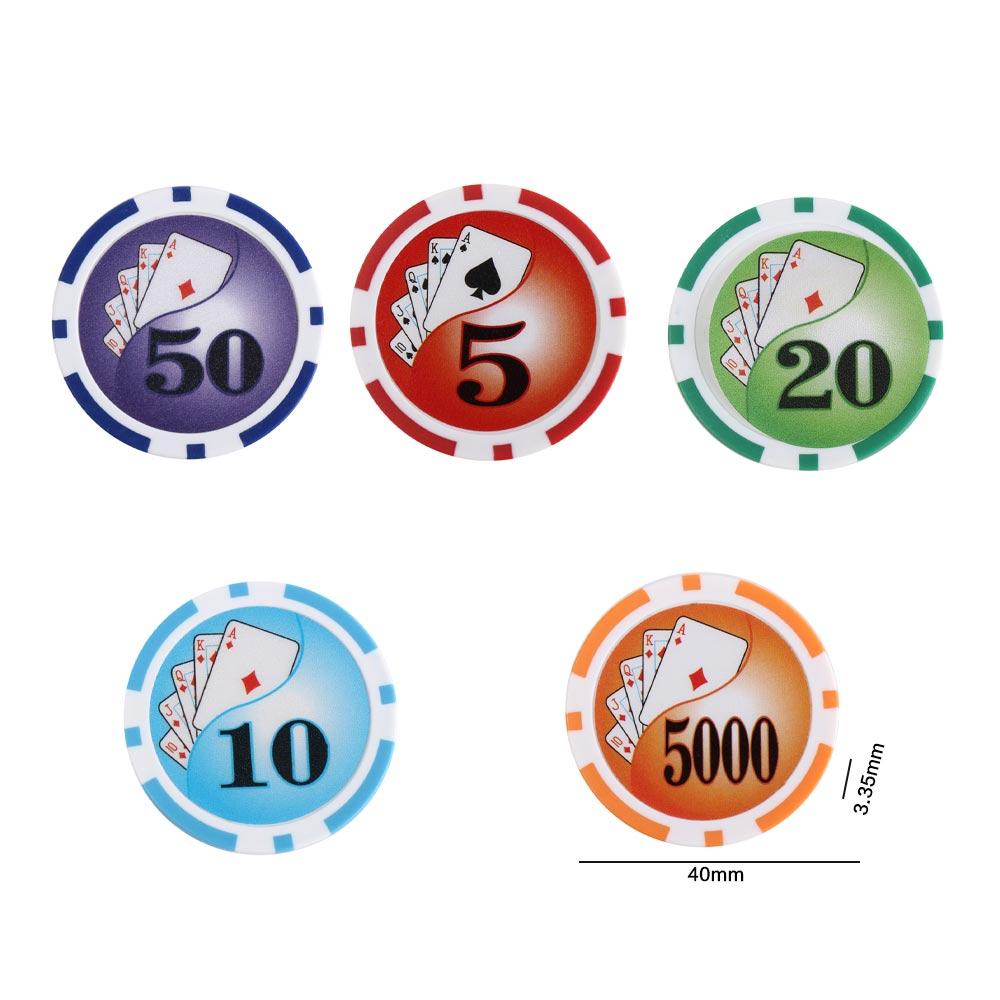 Equipment Ball Position Absorb Clip Golf Ball Marker Poker Numbers Standard Hat Clip Golf Hat Clip