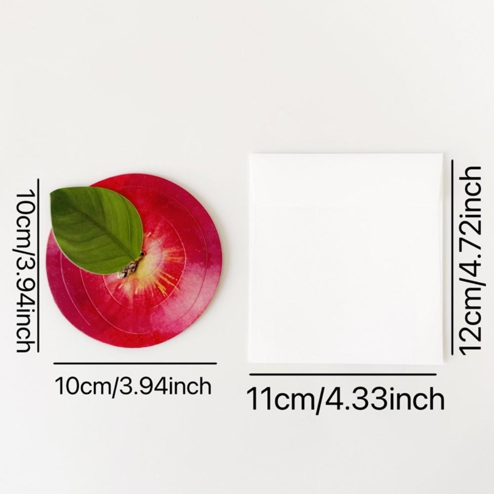 3D Fruit Shaped Greeting Card Foldable Festival Greeting Card Birthday Gift Postcards  Festival