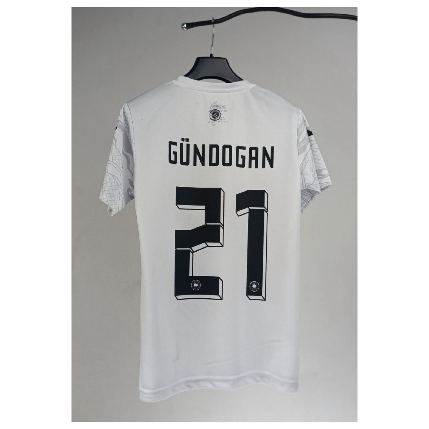 

Man. City Ilkay Gndoan Year Of The Dragon White Adult Football Shirt S чистый