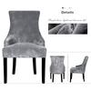 Real Velvet Fabric Sloping Arm Chair Cover Big Size Wing Bakc King Back Chair Covers Seat Covers For Hotel Party Banquet Home