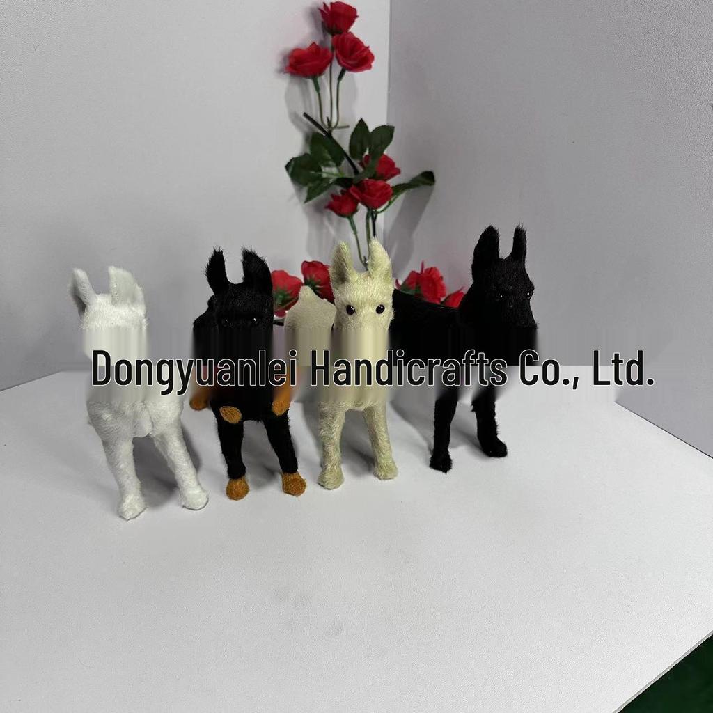 Dachshund Fur Toy: Small Animal Model Ornament