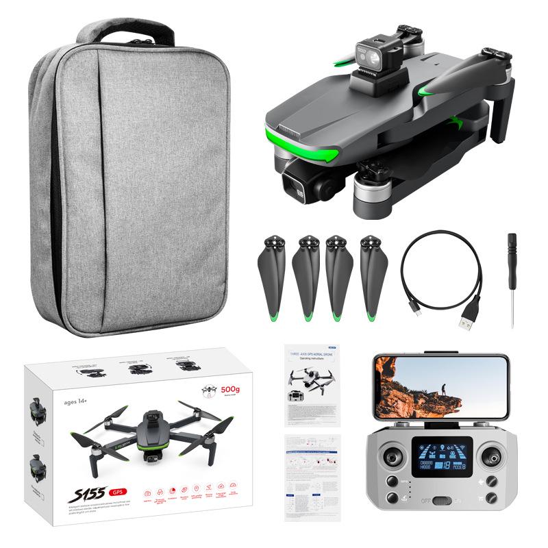 S155 Drone: GPS, HD Aerial Photography, 5G Image Transmission, 360° Obstacle Avoidance, 3-Axis Gimbal Remote Control Aircraft.