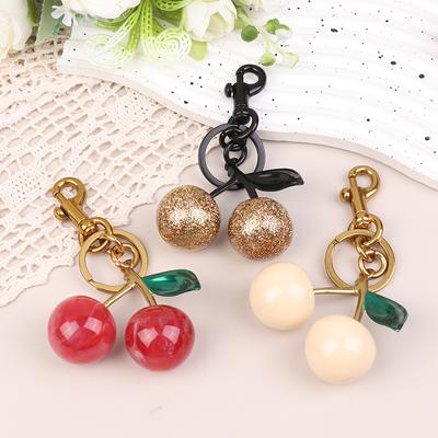Moda Metalowy Owoc Wisiorek Wisiorek Samochodowy Kluczyk Kobiety Torby Charms Biżuteria Kluczowe Akcesoria Prezenty