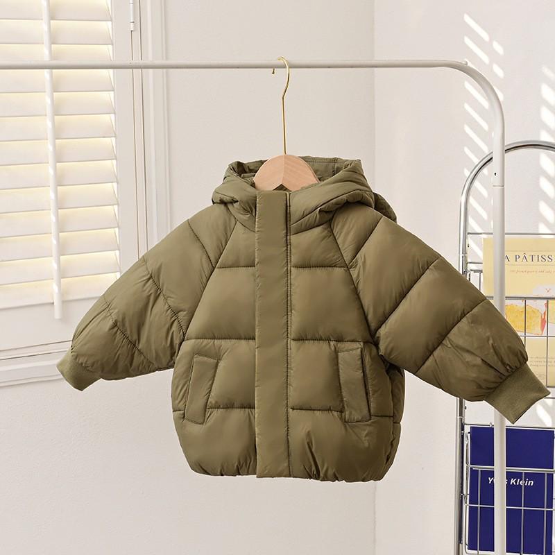 Winter Kids' Down Cotton Jacket - Thickened Velvet Outerwear for Boys & Girls