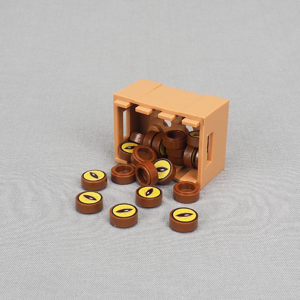 Non-Toxic Moc 10Pcs 98138 Printed Doctor'S Magic Eye Building Blocks Horror Snake Eyes Compatible Board Bricks Particle Toys Children Gift