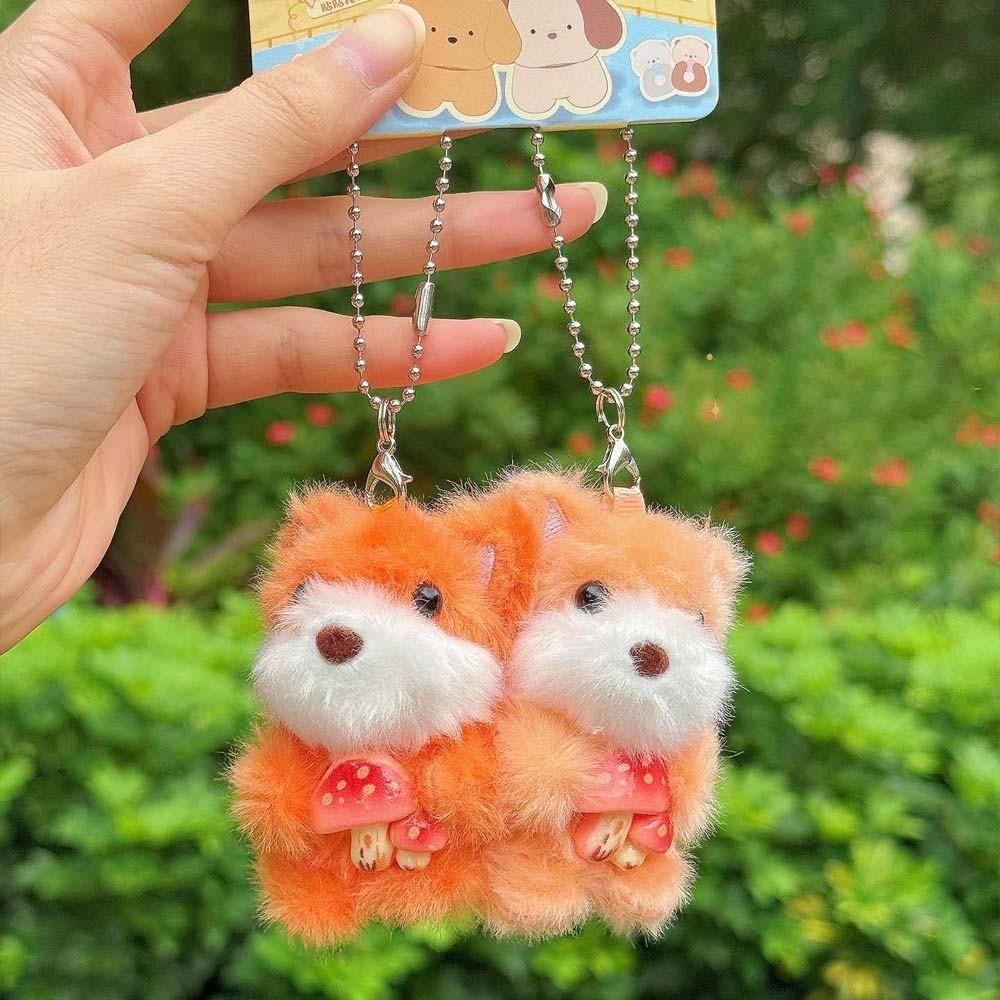 2pcs/set Sheep Plush Animal Key Buckle Magnetic Cartoon Couple Pendants Cat Dog Bag Charm Party