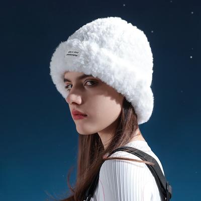 Winter Plush Ski Women Thickened Warm Ear Protection Rabbit Hair Cap
