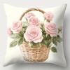 4pcs Set, Mother'S Day Pillowcase, Book and Flower Pillowcase, Single-sided Printing, Mother'S Day Decoration,