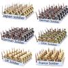 24pcs WW2 Military Army Soldier Soviet US UK German France Building Blocks Set Model Bricks Action Figures Weapon Toys Kids Gift