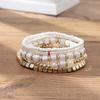 Boho Perlenarmband Instagram-inspiriert Nischenstil Farbblock-Stapelarmband-Set