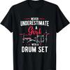 Drummer Women Girls Kids Gift Idea Drums T-Shirt