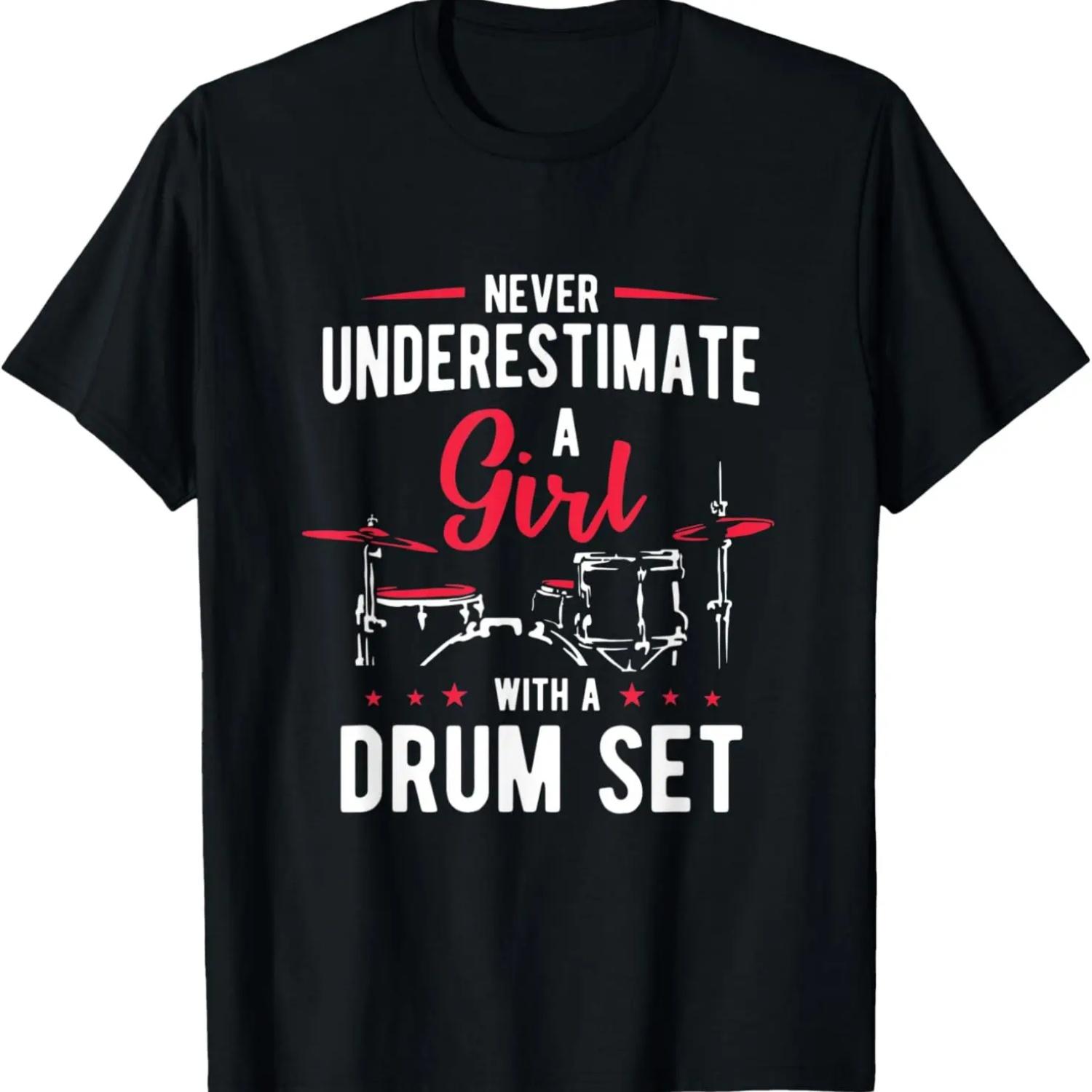 

Drummer Women Girls Kids Gift Idea Drums T-Shirt XXXXXL