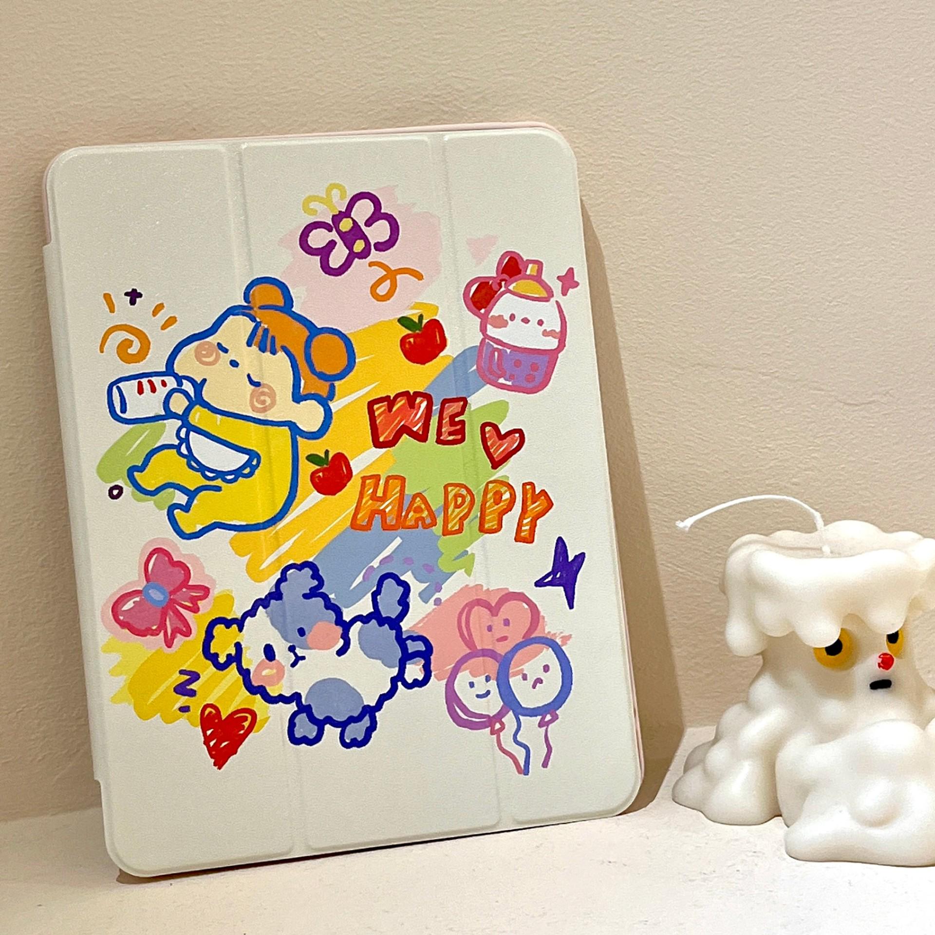 

Magnetic Cartoon Acrylic iPad Case - Fits iPad Air 5 & iPad Mini 6 for Secure Tablet Protection iPad mini6/7 (8.3-inch)