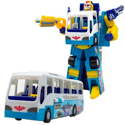 Přístupová robotická figurka Miniaturní auto ACE Transformující robot Modrý vložkový vůz Carvatron