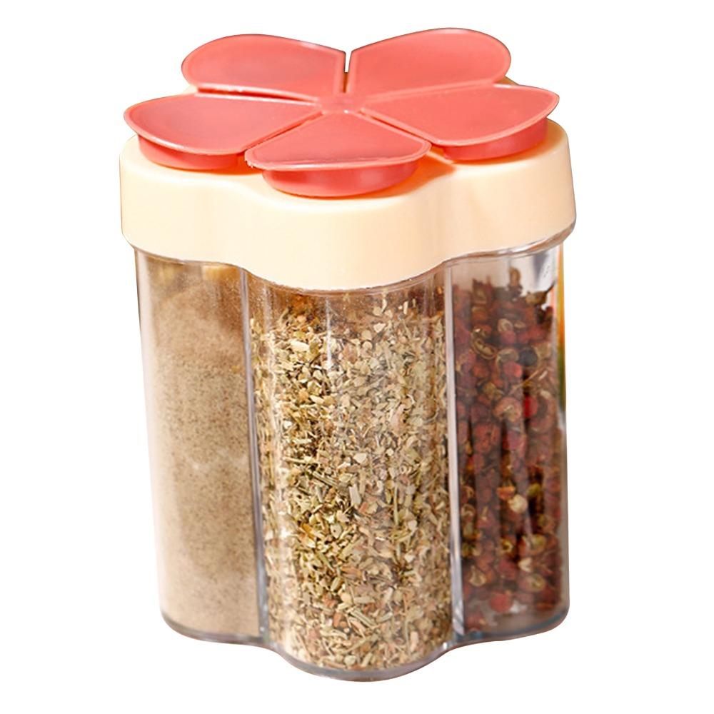 PP Travel Spice Containers 450ml Condiment Jars Durable 5 In 1 Spice Jars For Restaurant