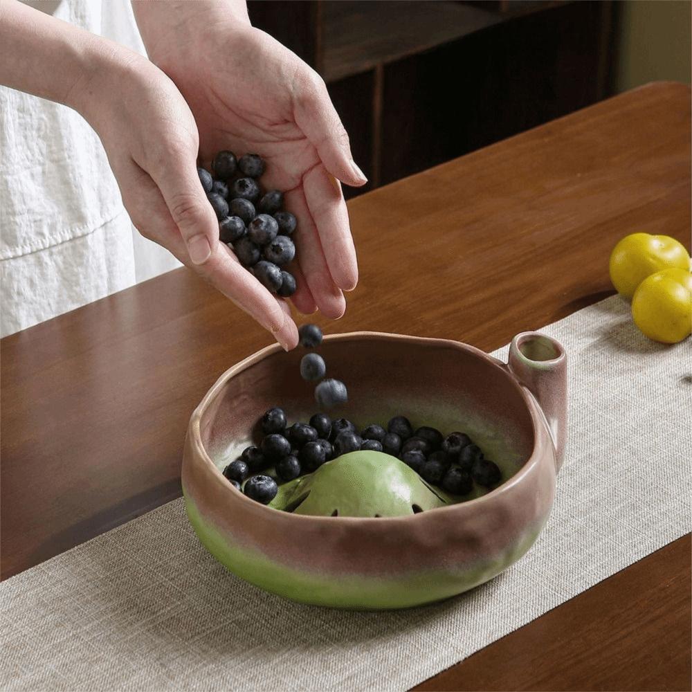 Self-Spinning Berry Washing Bowl Easy-clean Fruit Cleaning Strainer For Fruits