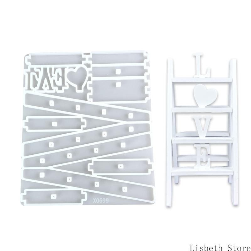 Artistic Ladder Silicone Mold Office Desk Decoration Molds Silicone Texture for Handmade Craft and Decorations