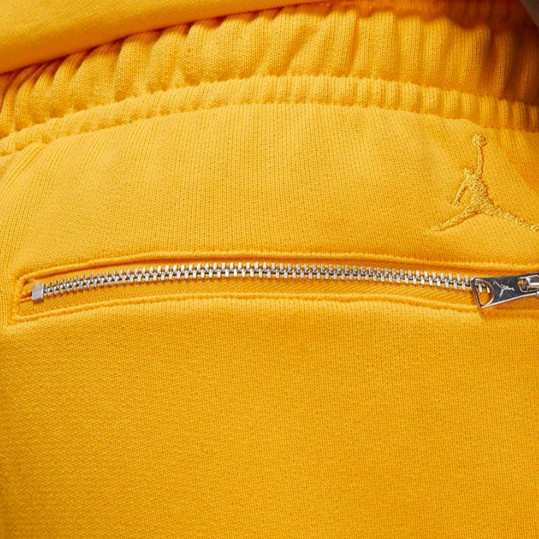 Jordan Wordmark Solid Color Cuffed Casual Sports Pants Men pants Yellow FJ0696-739