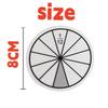 12Pcs Math Fractions Circles Toy Set Plastic Numbered Educational Math Chips 8Cm Diameter For Learning And Wholesaling