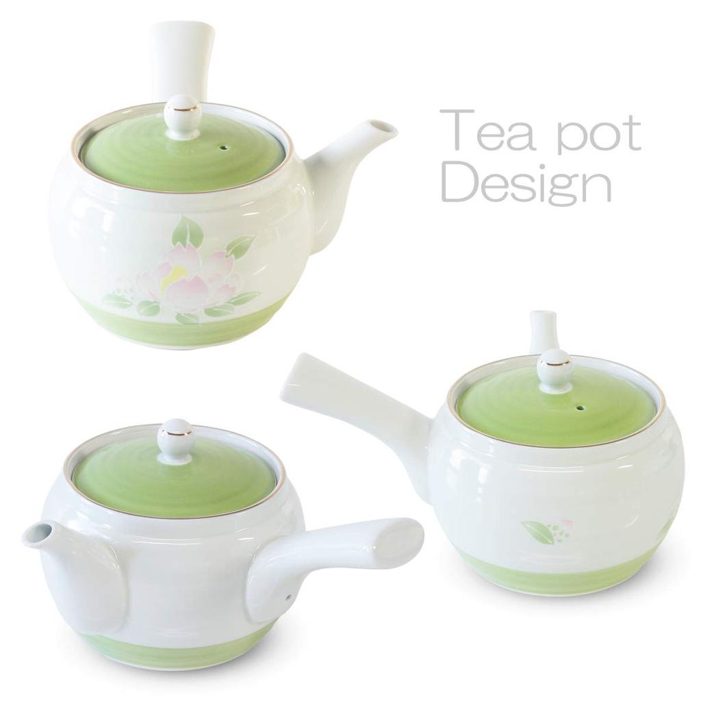 Ranchant Teapot and Tea Cup Young Grass Camellia Arita Made in Japan Set, Multi, 17x14.5x9.5cm / 8.8x5.5cm, Design, Ware,
