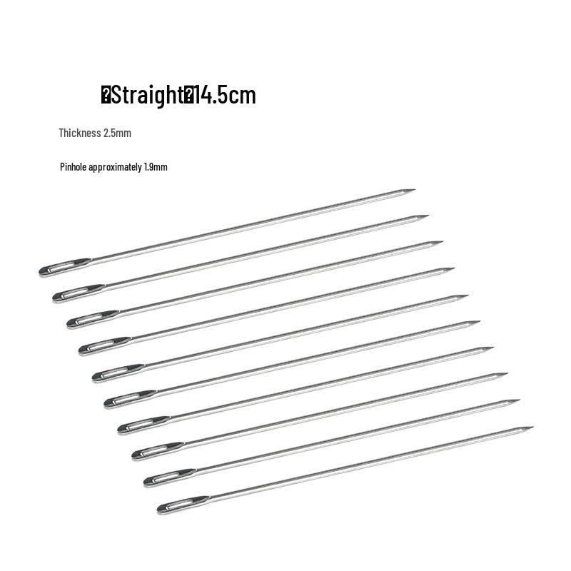 Large Burlap Knitting Bag with Thickened Needle and Snakeskin Pattern