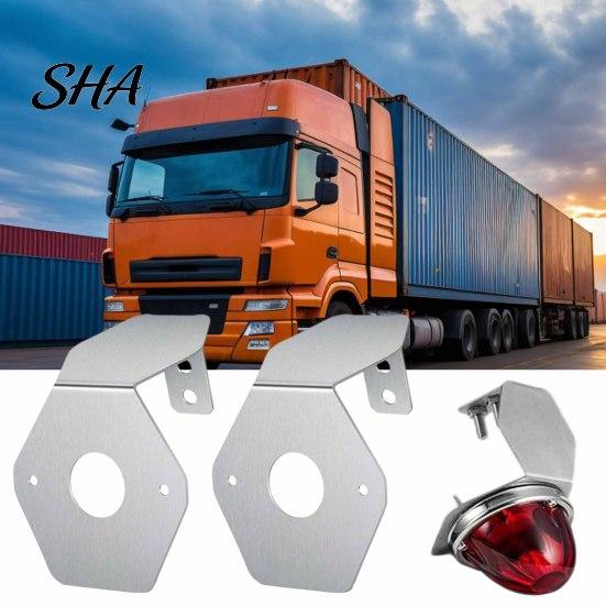 Weather Resistant Lamp Support 2Pcs Watermelon Light Brackets for Partsam, 304 Stainless Steel Mirror Turn Signal Automotive Hardware Angled Mounting