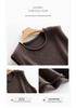 100% Pure Cashmere Rolled Hem Sleeveless Shawl Collar Women's Vest for Autumn/Winter