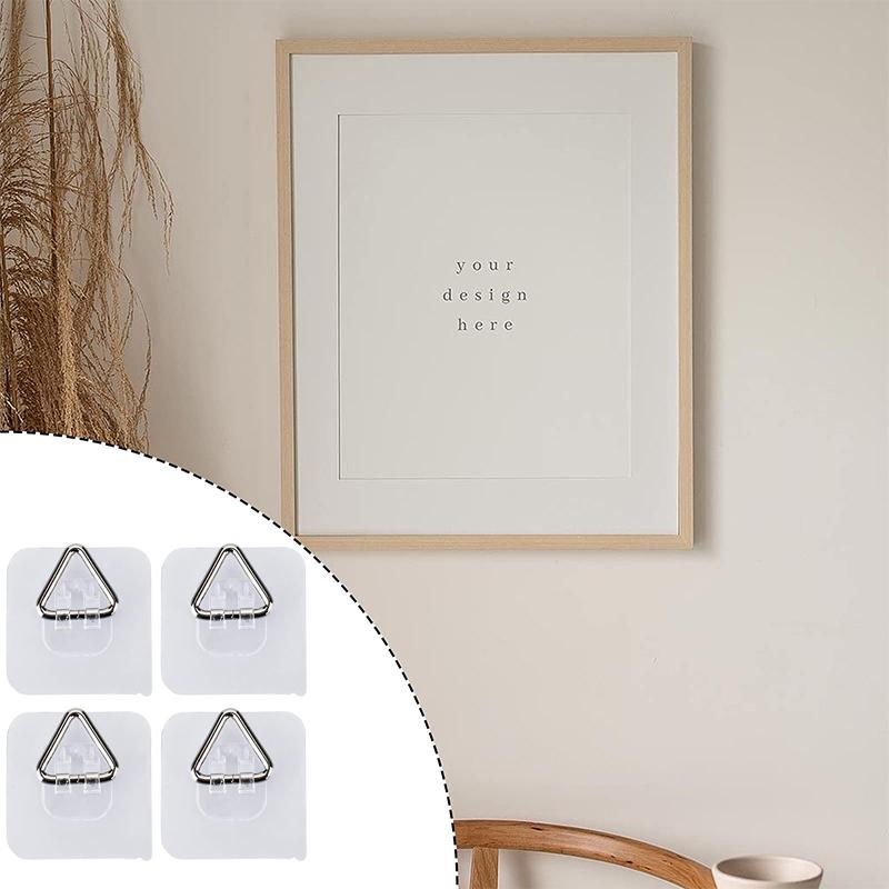 20PCS Plate Hangers For The Wall Wall Plate Hangers Invisible Adhesive Plate Wall Hangers For Display Vertical Plate Holder