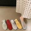 Retro Niche Design Flat-bottomed Bag Head Slippers 2025 New Fishing Net Hollow Sandals Korean Mesh Muller Shoes
