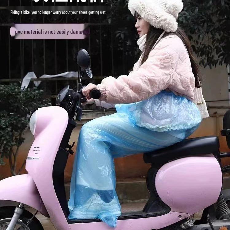 

Водонепроникні дощові штани для дорослих з чохлами на ноги - Товсті, портативні та довгі для чоловіків і жінок Transparent Blue - 1 Pack