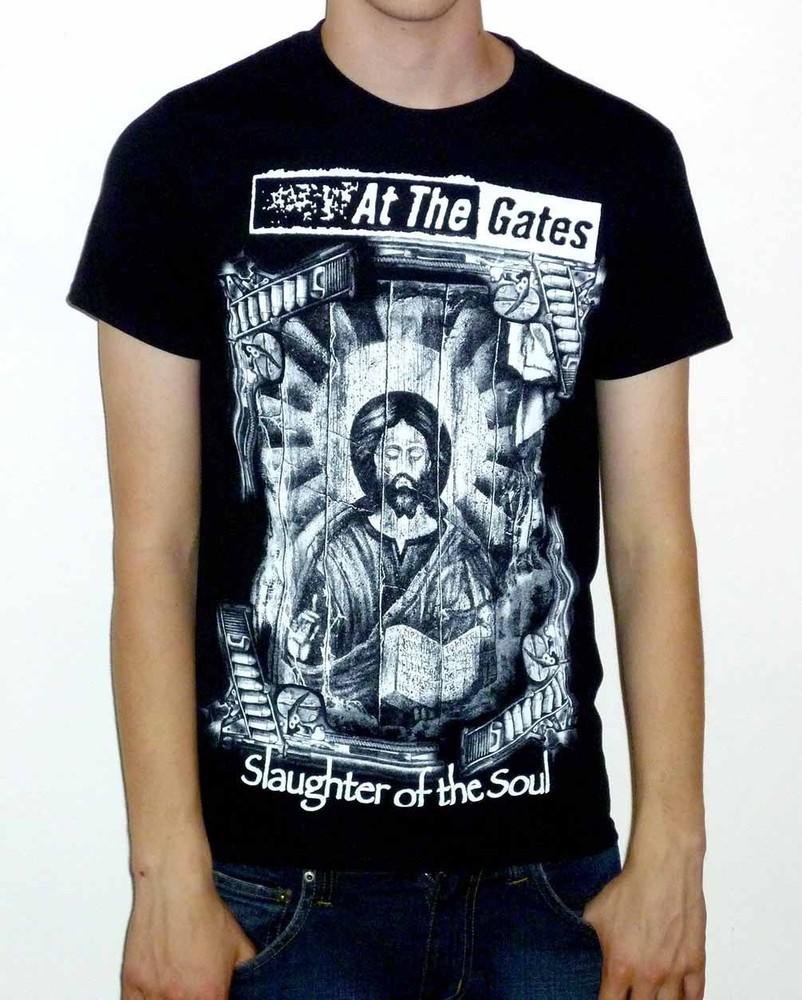 At The Gates  Slaughter Of The Soul  Vintage Style T-shirt - NEW OFFICIAL Unisex T-Shirt XL