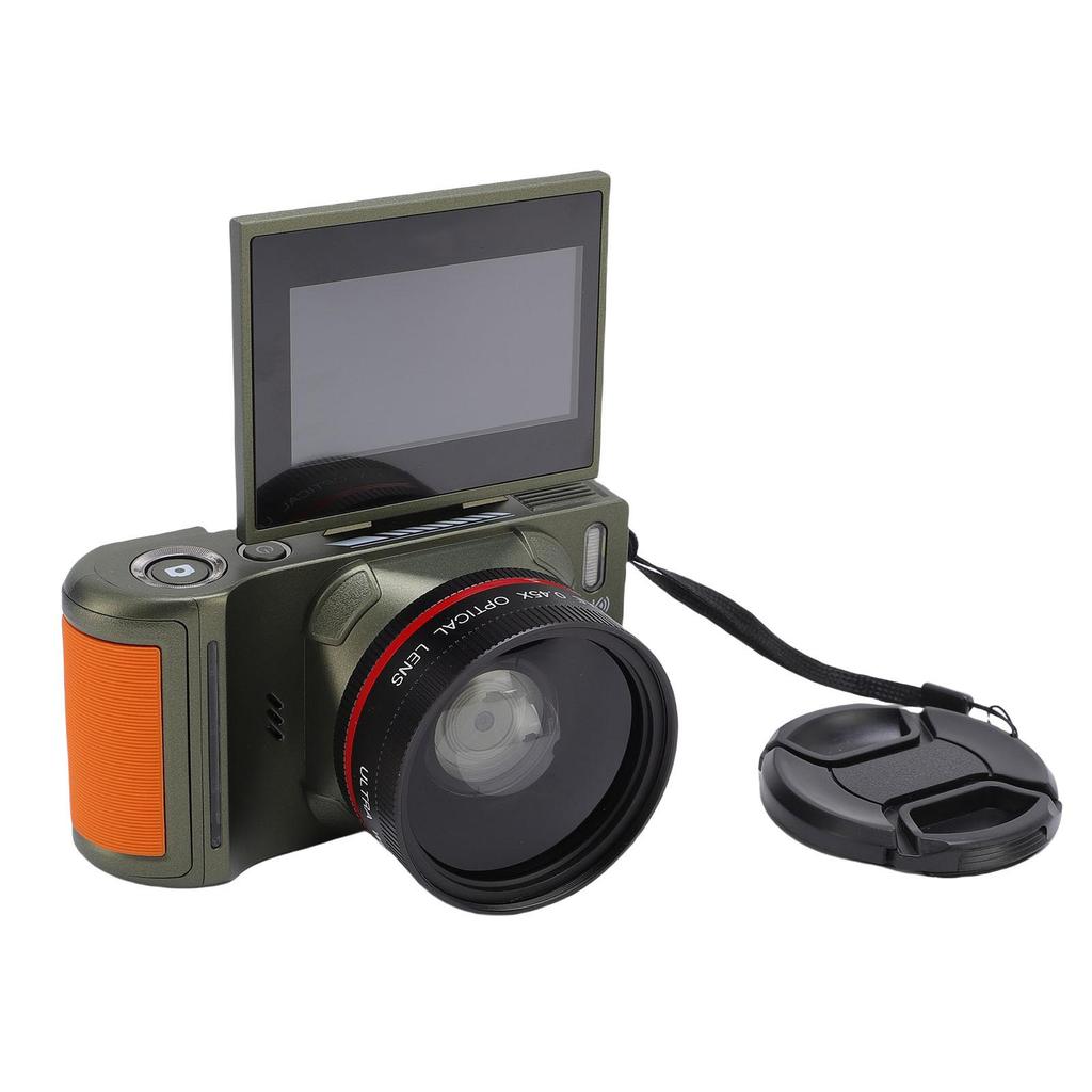 64MP Digital Camera HD 4K Photography Portable Compact Camera with 3in Screen 18X Zoom Anti Shake Auto for Travel