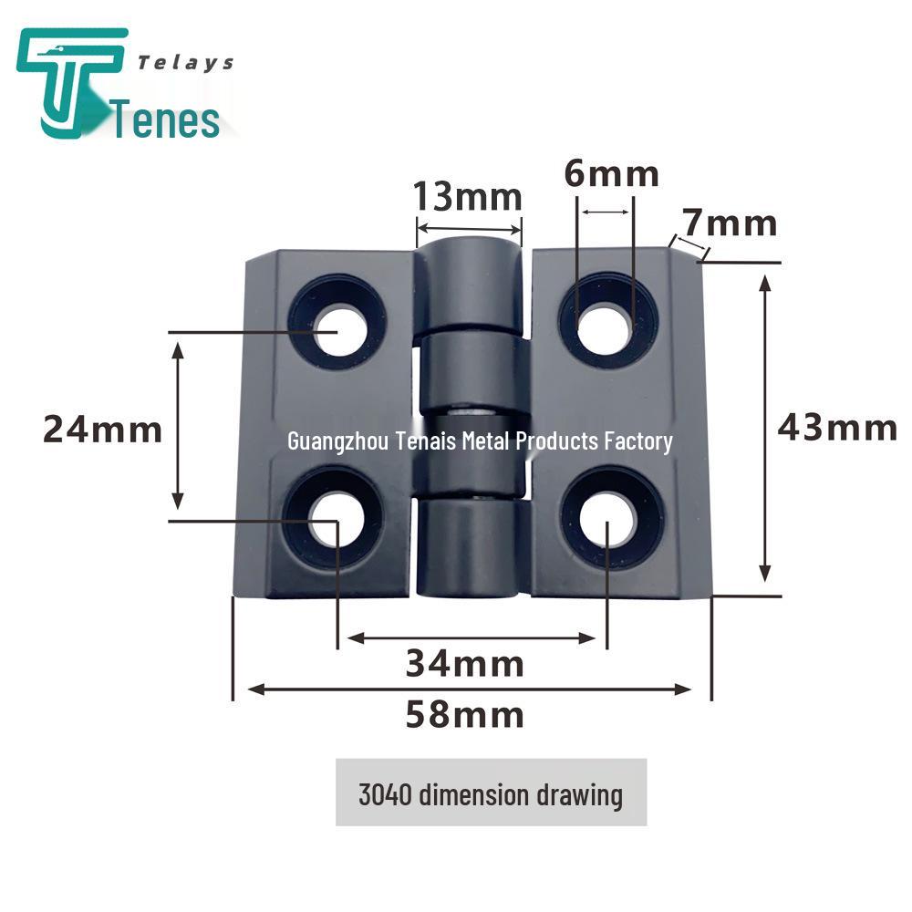Aluminum Zinc Alloy Hinges for Cabinet Doors (2020, 3030, 3040, 4040)