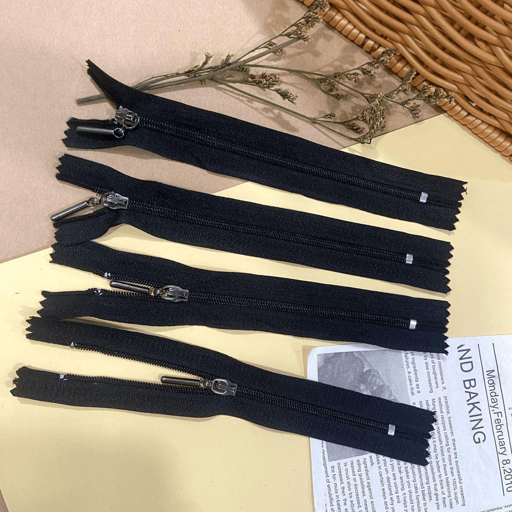 15cm Nylon Round Head Zipper for Clothing, Pockets, Luggage, Decorative Accessory