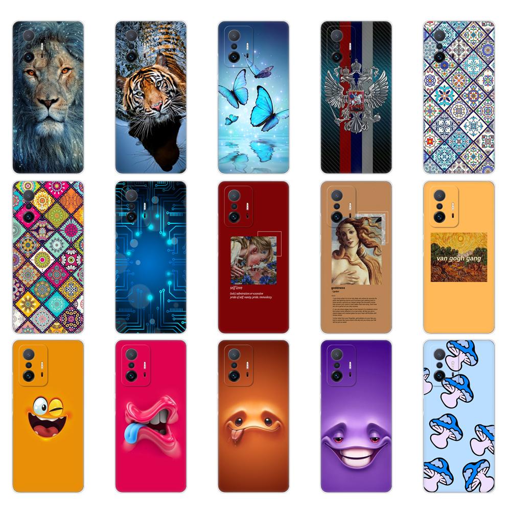 Pro Xiaomi 11T Pouzdro Pro Xiaomi 11T Pro Měkké Pouzdro Silikonový Kryt Zadní Strany Telefonu Pro Xiaomi11T mi 11 T 11TPro coque 6,67 palce nárazník TPU