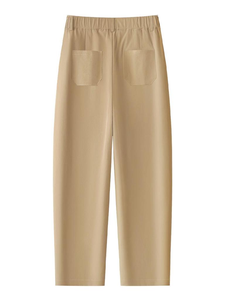Summer High-Waisted Wrinkle-Resistant Banana Scythe Pants 2025 - Petite, Versatile, Casual Nine-Point Loose Fit